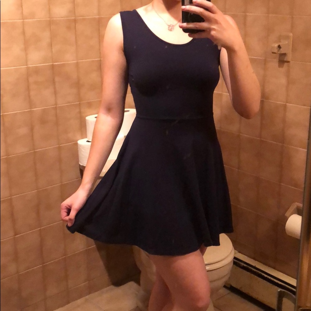 NAVY BLUE simple dress